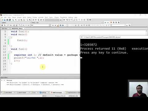 register storage class