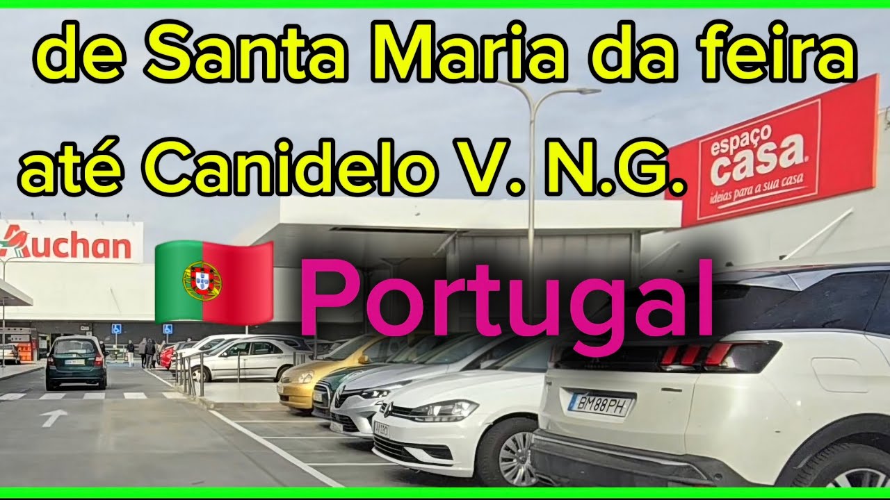 de Santa Maria da feira até  canidelo em Vila Nova de Gaia #portugal #imigrantesnaeuropa #viagem