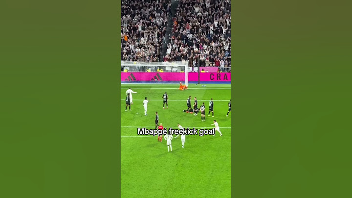 Mbappé freekickgoal vs leganes #mbappe #real #madrid #laliga #leganes  #freekick #football