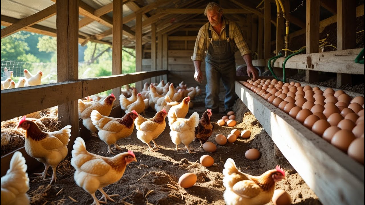 How Egyptian Chickens Lay Eggs & Egg Business - Farm Raising Millions of Egyptian Chickens for Eggs