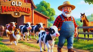 Old MacDonald Had a Farm 🐄🚜 | Cute Kids Song with Animals | Nursery Rhymes for Children