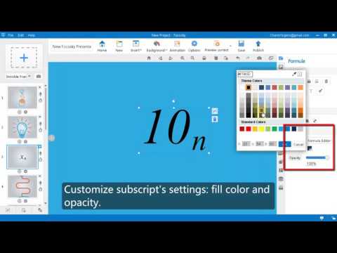 Focusky Tutorial: Add Superscript And Subscript In Presentation With Ease