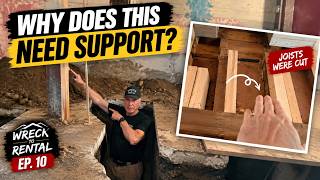 Adding 3 Support Beams to a 110-Year-Old House | Wreck to Rental Ep. 10