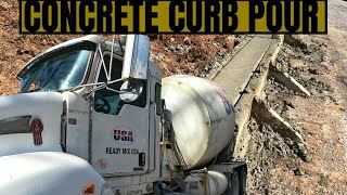 Concrete Curb Pour | Ready Mix Concrete 21524.
