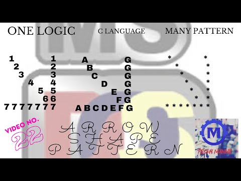 Right corner Arrow Shape Pattern program in C language//Using Turbo Compiler//Video~22 ||Techy Mannu