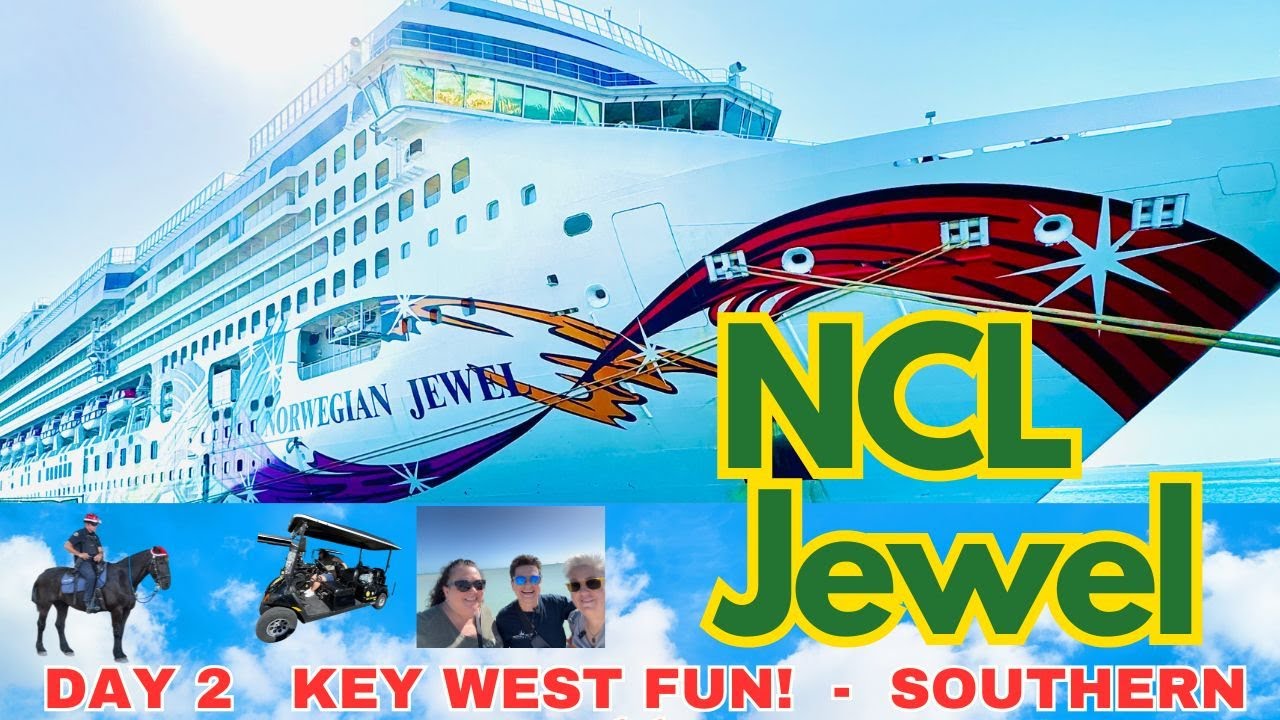 Key West: Golf Cart Adventures Norwegian Jewel Day 2 Iconic Sights,  Dining at Cagney's, K W.