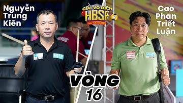Nguyễn Trung Kiên VS Cao Phan Triết Luận | GIẢI 3C NAM | VÔ ĐỊCH HBSF - MIN TABLE 2025