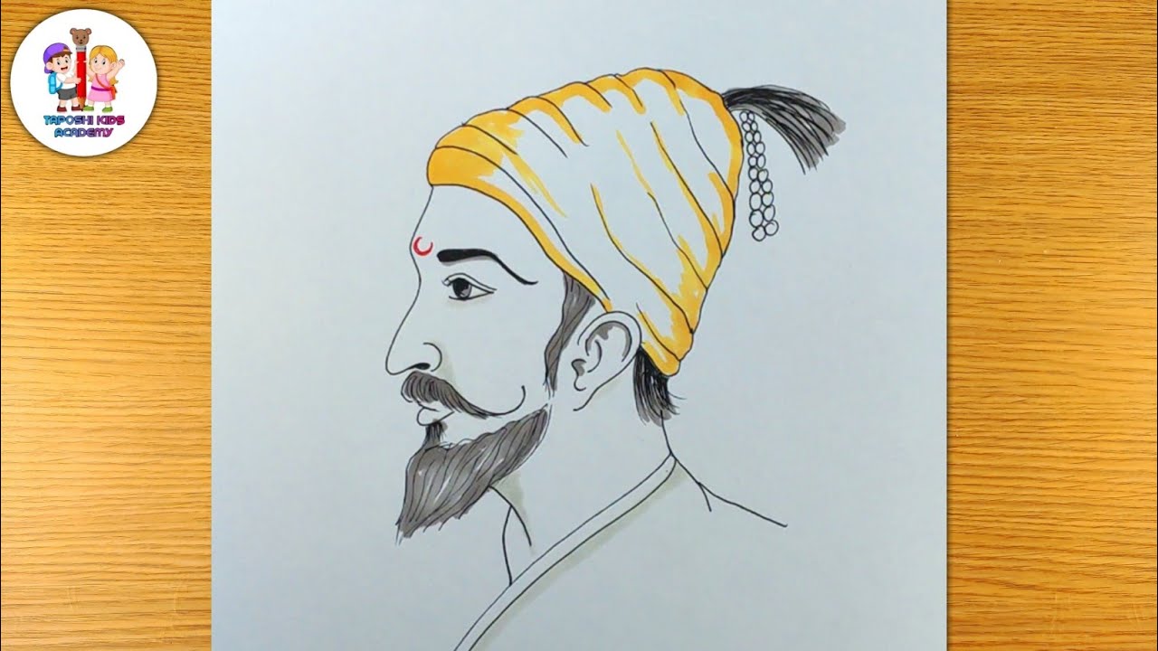 Chatrapati Shivaji Maharaj Drawing | Shivaji Drawing | How To Draw Shivaji  Maharaj l - YouTube