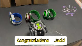 Congrats Jack you win 4 Ben 10 watchs