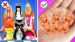 Barbie Embarazada Merlina Y Peach En La Cárcel? Situaciones Divertidas Hacks Geniales