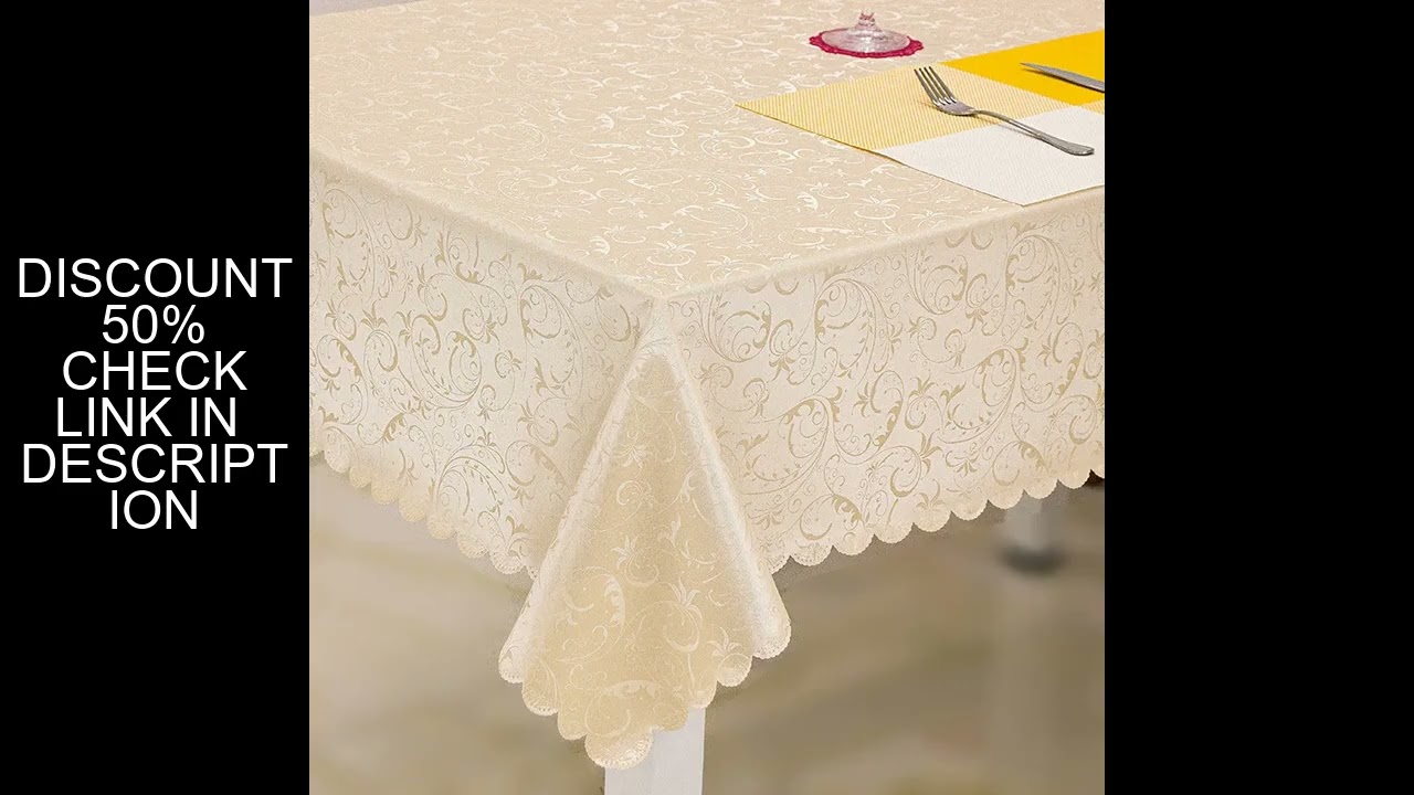 Rectangular Dining Table Cloth Waterproof Oil Resistant Scald Washable Coffee Table Cloth Hotel Rest