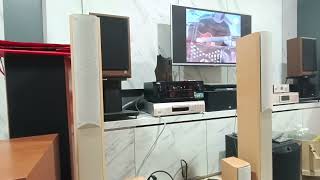Yamaha RX-371   NS-225F   YST-SW305 = music sound test