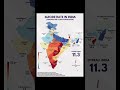 The suicide rate of India is crazy 🤯🇮🇳 #geography #map