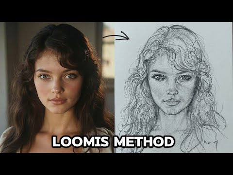 Master FACE DRAWING in 8 Minutes with LOOMIS METHOD!! by One Pencil drawing