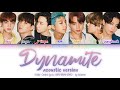 Gambar cover BTS - Dynamite Acoustic Remix Color Coded Lyrics