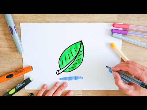 Video: Hoe Teken Je Bladeren Met Een Potlood?