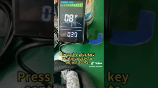 ebike lcd M6C speed setting