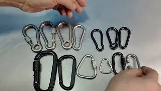 Download Lagu Snap Hook Spring Loaded Quick Link Carabiner Connector Marine Grade MP3