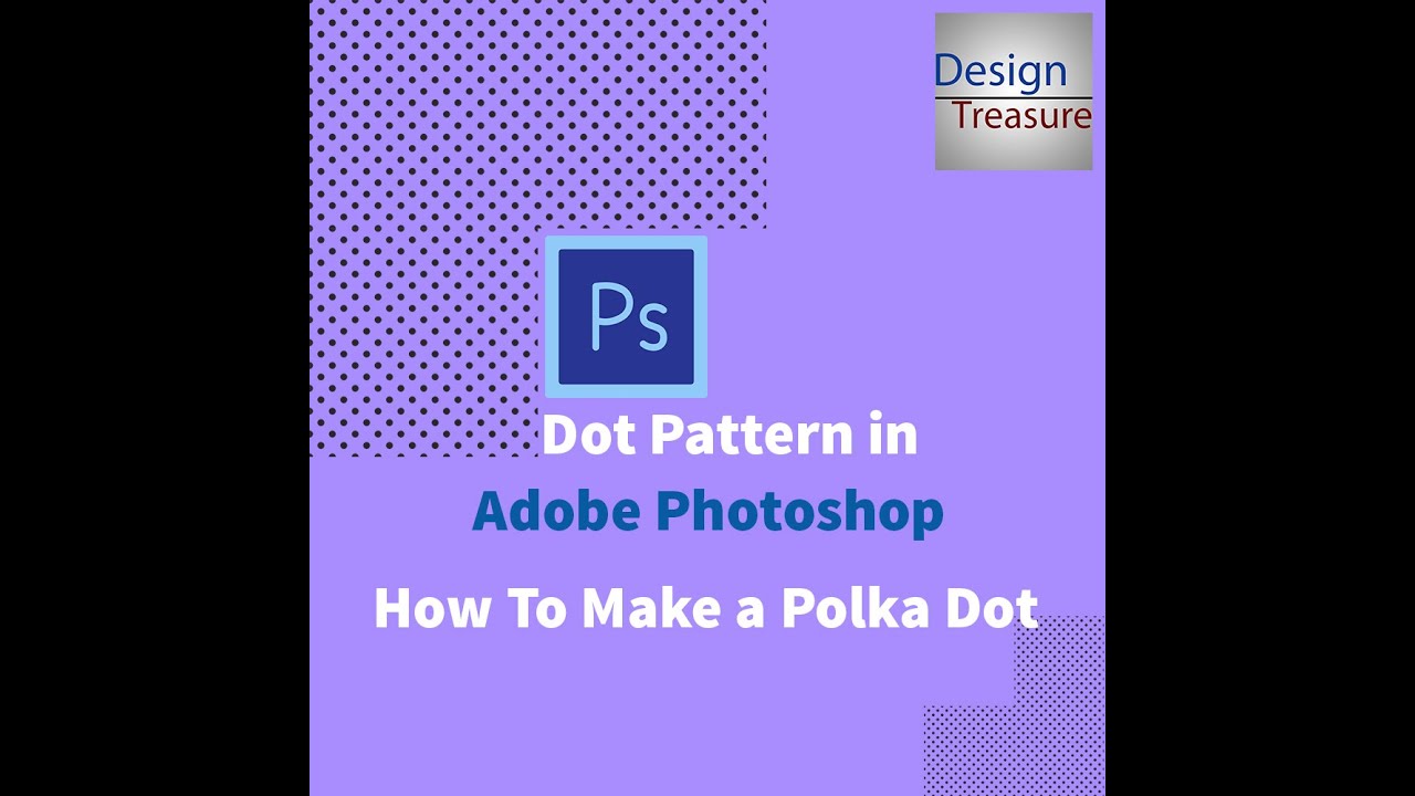 How to make a polka dot pattern in adobe photoshop. - YouTube
