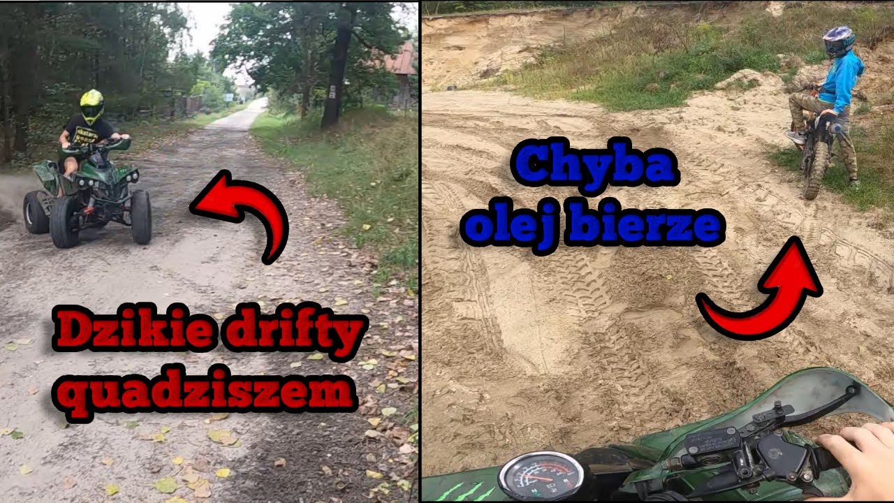 FILM Z WAKACJI! Dzikie drifty quadziszem, kxd bierze olej