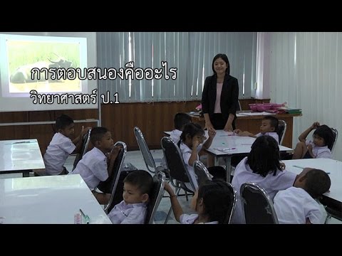วิทยาศาสตร์ ป.1 การตอบสนองคืออะไร ครูจุฑารัตน์ แตงอ่อน