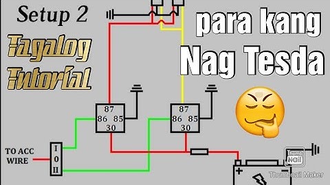 Mini Driving Lights WIRING DIAGRAM SET-UP #2 - Tagalog Explained