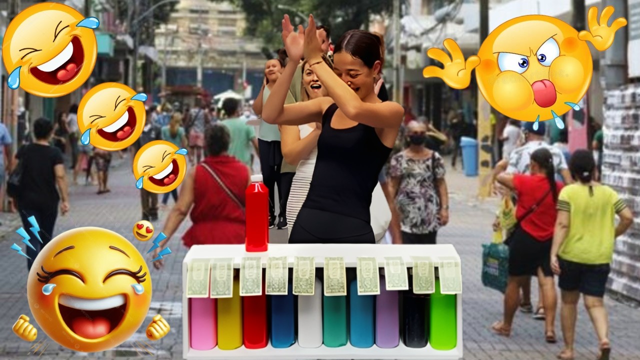 🔥 Competição das garrafas: O Desafio das Garrafas Coloridas Mais Divertido da Rua/ jogo das garrafas