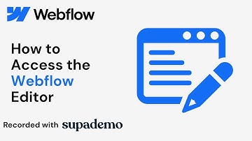 How to Access the Webflow Editor