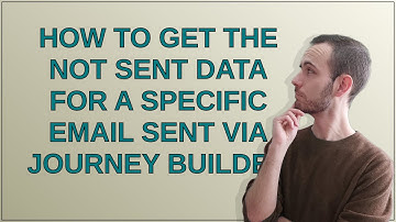 Salesforce: How to get the Not sent data for a specific Email sent via Journey Builder