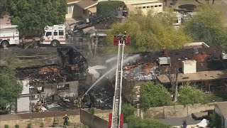LIVE: Wind-fueled fire destroys multiple homes in Mesa