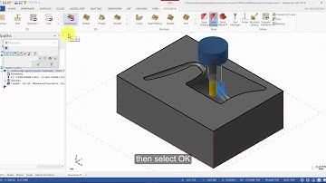 Mastercam 2018 Mill Advanced Tutorial 4 - Dynamic OptiRough (Captioned)