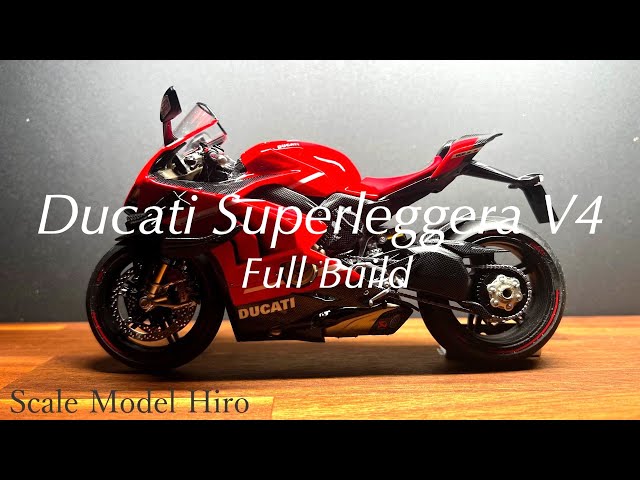 タミヤ 1/12 DUCATI SUPERLEGGERA V4 完成品 Tamiya 1/12 Ducati Superleggera V4 (Tamiya Motorcycle Series