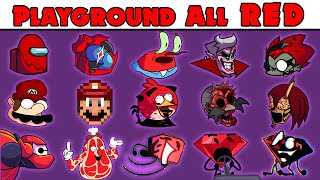 FNF Character Test | Gameplay VS My Playground | ALL Red Test #2