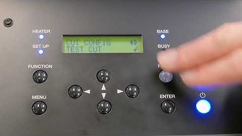 Performing a test cut || Roland