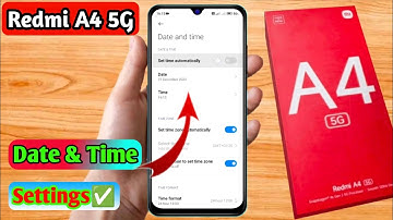 how to set date and time in redmi a4 5g | redmi a4 5g me date and time set kaise kare