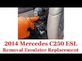 2014 mercedes c250 w204 esl removal electronic steering lock removal diy
