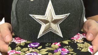 Cowboys 'HEATHER BLOOM SNAPBACK' Charcoal-Black Hat by New Era