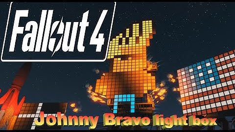 Show how i made Johnny Bravo Fallout 4 Animated Billboard USA!!!