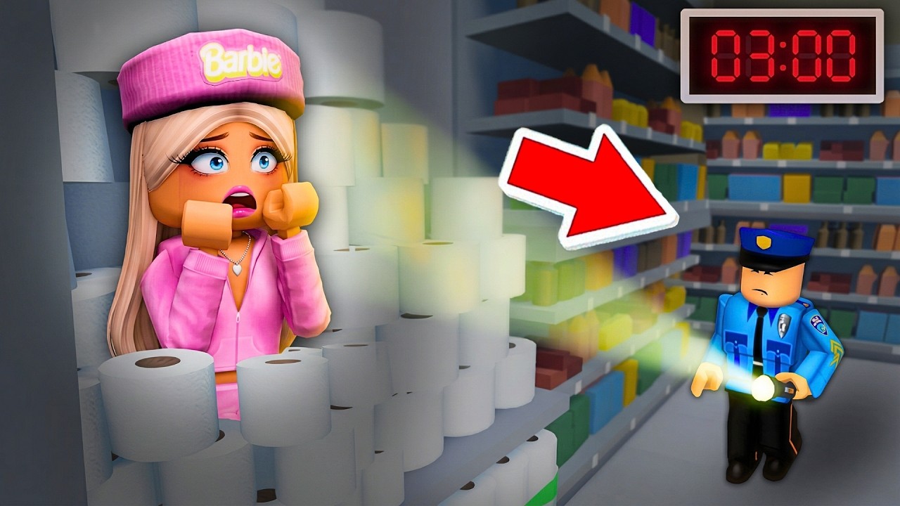 VERSTECKE dich 1 TAG im Mega Shop 😱 (Roblox)