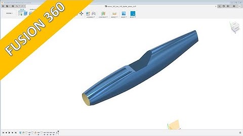 WW-109 Fighter Plane - Part 4 - Main Fuselage - Fusion 360 Training - Surfaces