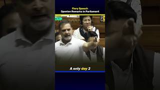 Rahul Gandhi opening remarks in Parliament | Fiery Speech | Direct News