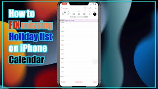 How to FIX Missing Holidays on iPhone Calendar screenshot 2