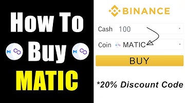 How to Buy Polygon (MATIC) on Binance ✅ (20% OFF Trading Fees)