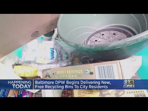 Baltimore DPW Begins Delivering New Free Recycling Bins