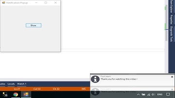 C# Tutorial - How to create a Notification Popup | FoxLearn