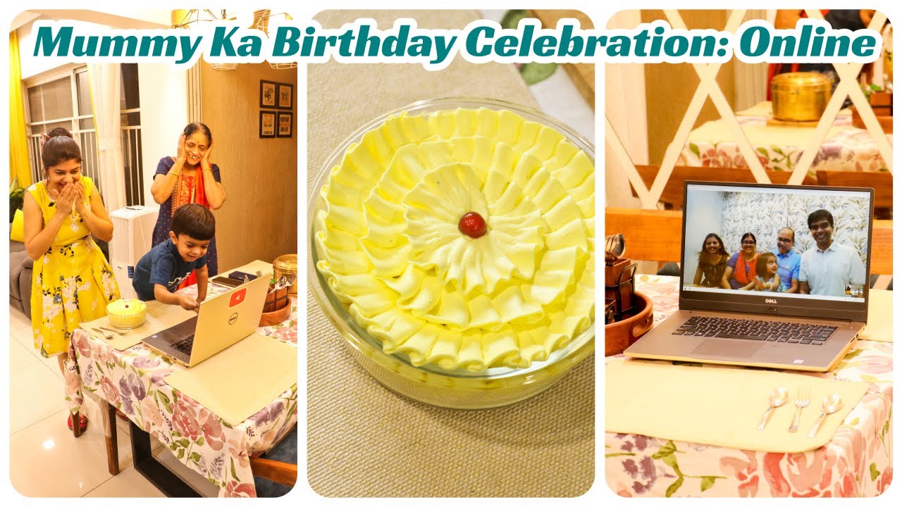 VLOG | Mummy ka Birthday Celebration - Online | ऐसे मनाया मम्मी का बर्थडे  ~ Home 'n' Much More