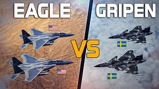 Eagle Vs Gripen | F15E Strike Eagle Vs Jas39 Gripen | Digital Combat Simulator | DCS |