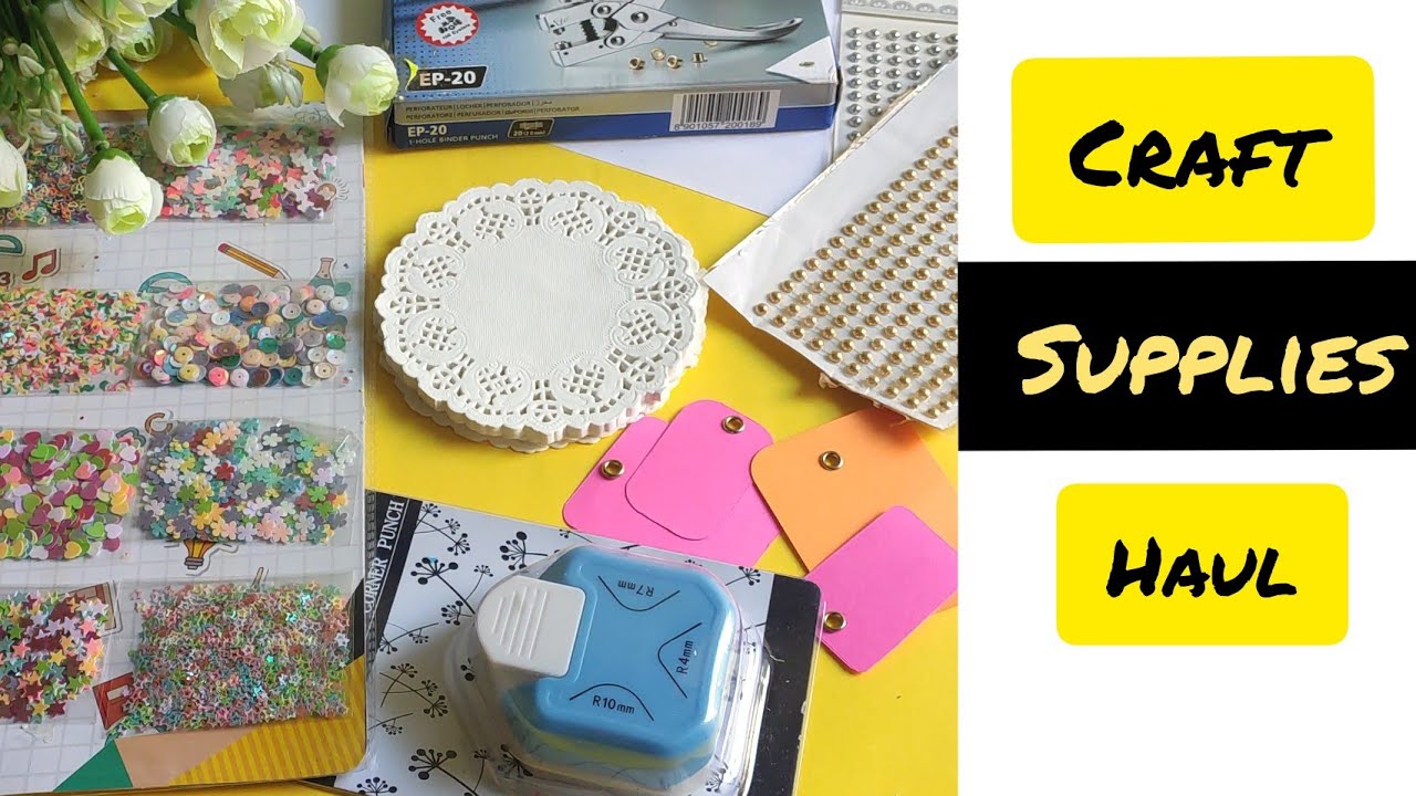 Craft supplies Haul | I ordered art supplies from Instagram | Craft raw