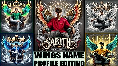 How to Create 3D AI Wings Name profile in Bing Website | Trending 3D wings name profile Editing
