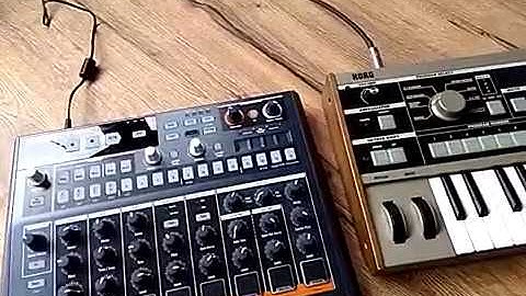 My simple home setup for the Drumbrute and Microkorg | Vlog 1